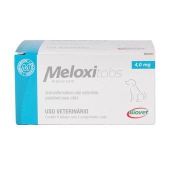 Meloxitabs Biovet Hospitalar 4mg Display C/ 30 Comprimidos