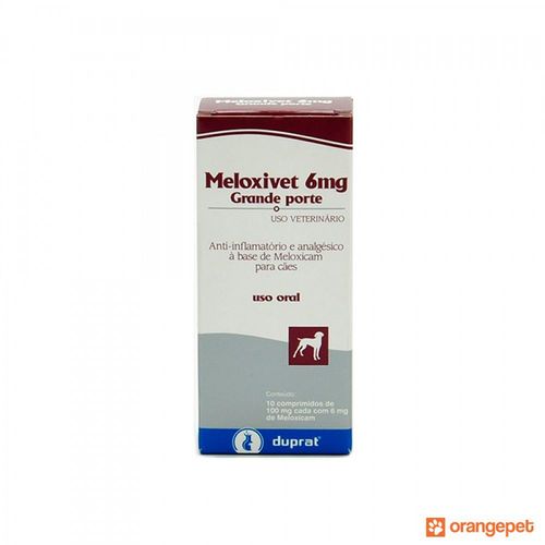 Meloxivet 6 Mg com 10 Comprimidos