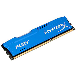 Memória 4GB (1x4GB)Kingston DDR3 1600MHz HyperX Fury Blue HX316C10F/4