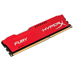 Memória 4GB (1x4GB)Kingston DDR3 1333MHz HyperX Fury Red HX313C9FR/4