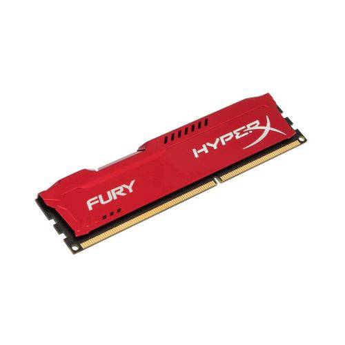 Memória 4GB Kingston DDR3 1866MHz CL10 HyperX Fury-HX318C10FR/4-Vermelho