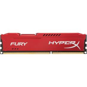 Memória 8GB DDR3 Kingston HyperX Fury 1600MHz Red (HX316C10FR/8)