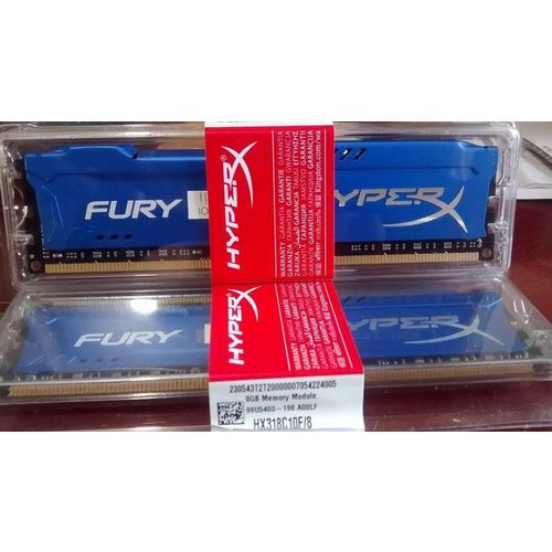 Memoria Gamer Kingston Hyperx Fury Ddr3 8gb 1866 Azul Genuína