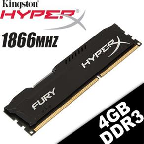 Memória Kingston Hyperx Fury 4Gb 1866Mhz Ddr3 Black Series Hx318C10Fb/4