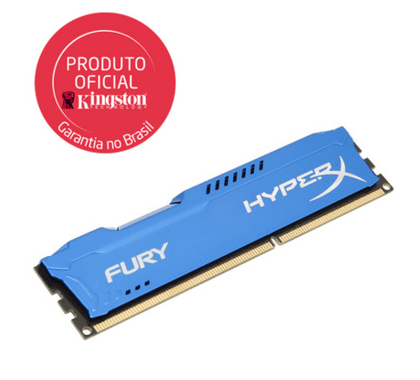 Memória Kingston HyperX FURY 4GB 1866Mhz DDR3 CL10 Azul
