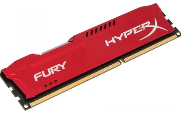 Memoria Kingston Hyperx Fury de 4GB 1866MHZ DDR3 - Vermelho