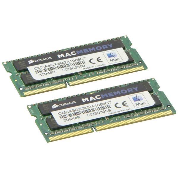 Memória MAC Corsair 8 GB (2 X 4GB ) 1066 MHZ / CMSA8GX3M2A1066C7 -1391