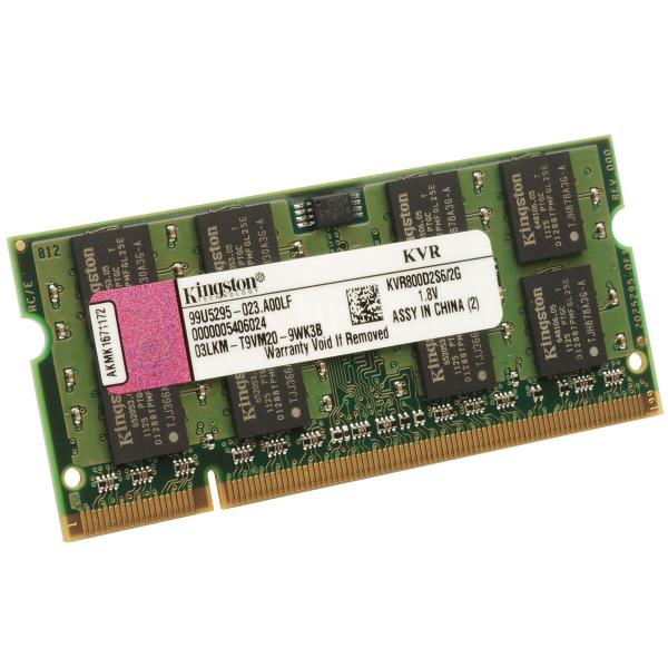 Memoria Notebook Kingston 2GB 800Mhz DDR2 - KVR800D2S6/2G