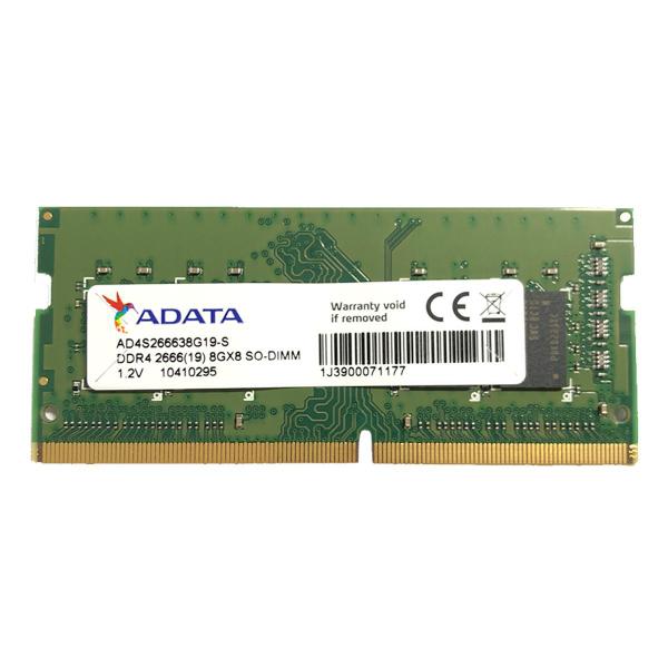 Memória para Notebook Adata 8GB DDR4 2666MHz CL19 - AD4S266638G19-S