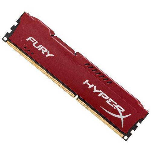 Memória Ram Kingston DDR3 8GB HyperX Fury Vermelho
