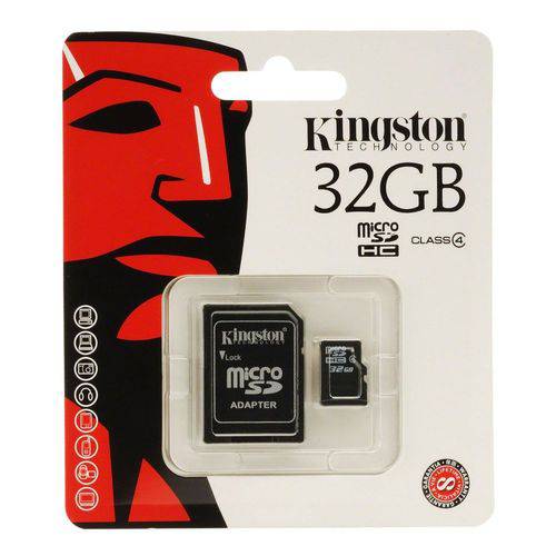 Memory Card SD Class 4 Micro+adapter 32gb Kingston