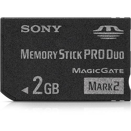Tudo sobre 'Memory Styck Pro Duo (Mark 2) 2GB - Sony'