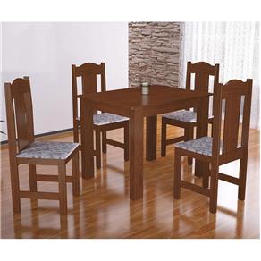 Mesa Arauna Stilo com 4 Cadeiras - Amendoa