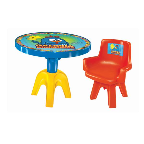 Mesa com Cadeira Galinha Pintadinha - Líder Brinquedos