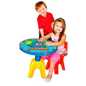 Mesa com Cadeira Galinha Pintadinha - Vermelha - Lider Brinquedos