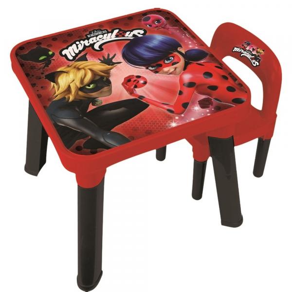 Mesa com Cadeira LadyBug - Miraculous - Fun Toys