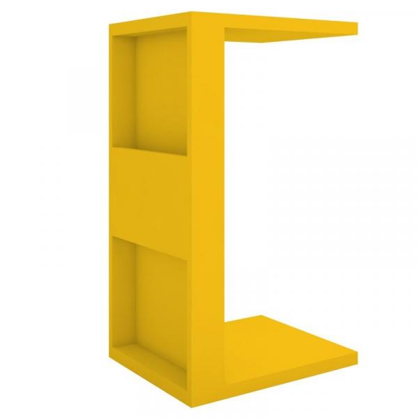 Mesa de Apoio Book com Suporte Amarelo - Líder Design