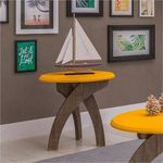 Mesa de Centro Jade Amarelo com Canela - Artely