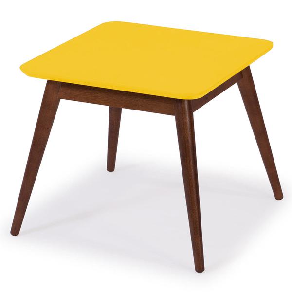 Mesa de Centro Basic Maxima Cacau/Amarelo