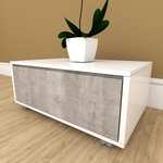 Mesa de centro moderna rustico com branco