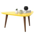 Mesa de Centro Viking Retrô MDF 18mm Retrô - Amarelo