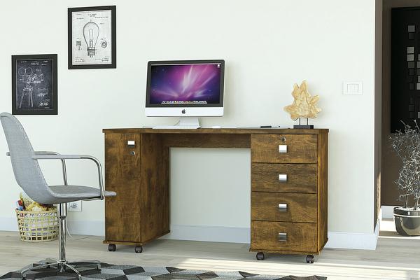 Mesa de Computador Office Smart Canela - Lukaliam