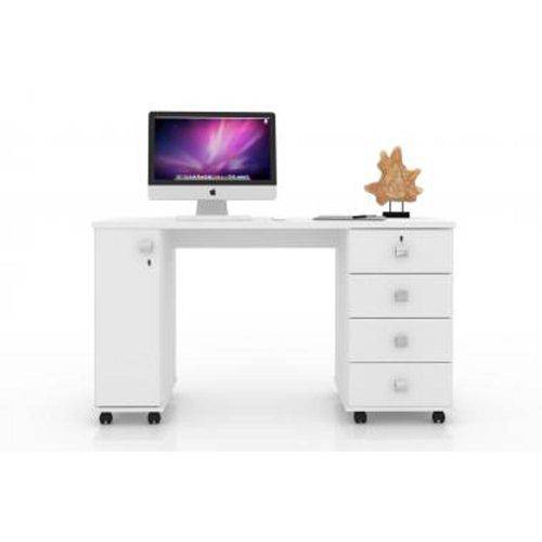 Mesa de Computador Smart Branco - Lukaliam Móveis