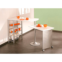 Mesa de Cozinha Metal Filamento Branca (78x114x70cm) - Links
