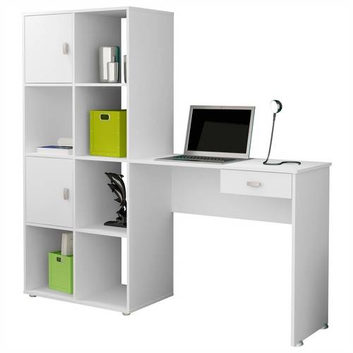 Mesa de Escritório America Branco Artely