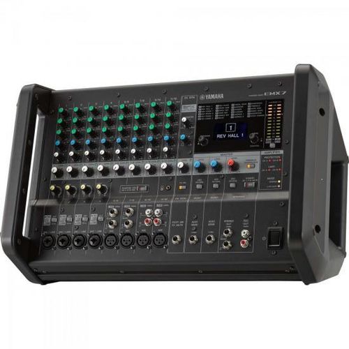 Mesa de Som Analógico Amplificado Emx7 Preto Yamaha
