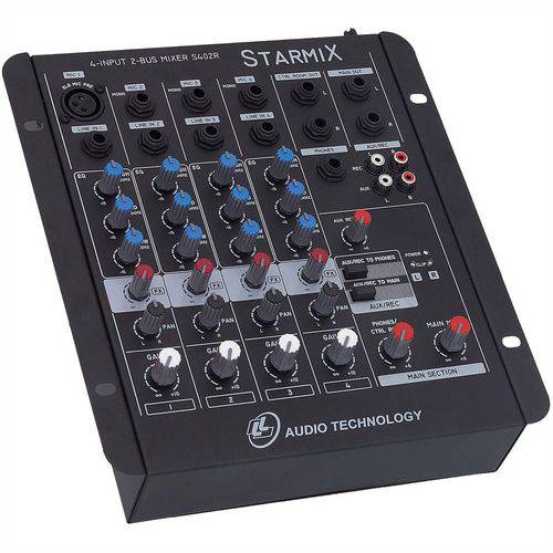 Tudo sobre 'Mesa de Som Mixer 4 Canais 3eq Starmix S402r Ll Áudio'