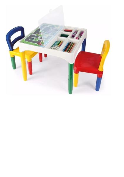 Mesa Didatica Infantil com 02 Cadeiras - Poliplac