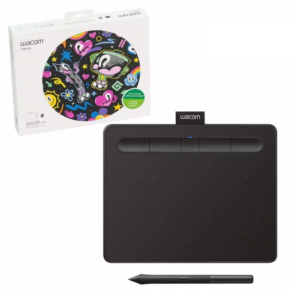 Mesa Digitalizadora Wacom Intuos Creative Pen Tablet Bluetooth Small Black Ctl4100wlk0 - CTL4100WLK0