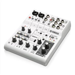 Mesa e Interface de Áudio Usb Yamaha Ag06 Branco 6 Canais