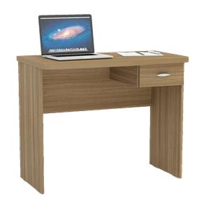 Mesa / Escrivaninha para Computador 1 Gaveta Politorno Resende 110502 - Castanho