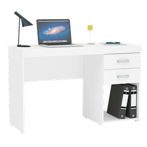 Mesa / Escrivaninha para Computador 2 Gavetas Politorno Malta 117102 - Branco