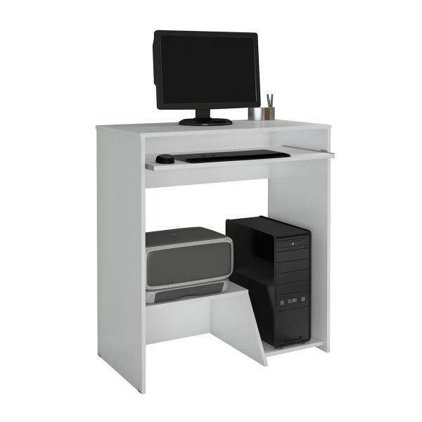 Mesa Escrivaninha para Computador Iris Branca JCM Movelaria