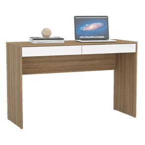 Mesa / Escrivaninha para Computador Politorno Lindóia 1194 e E - Castanho e Branco
