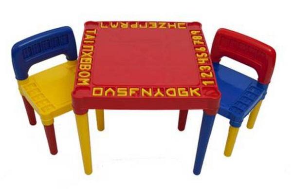 Mesa Infantil com 2 Cadeira Educativa para Crianças 3827 - Tritec
