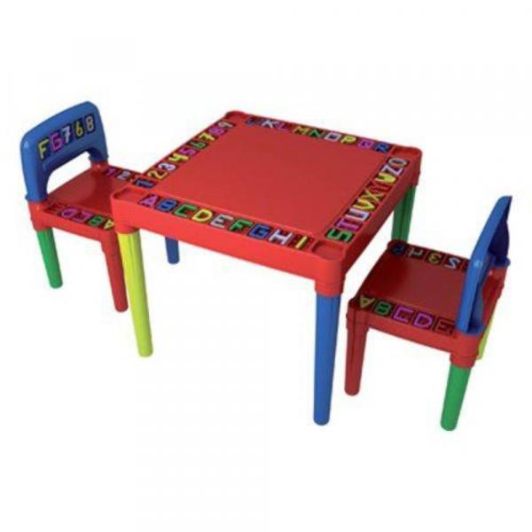 Mesa Infantil Educativa Desmontável com 2 Cadeiras - Tritec 3827