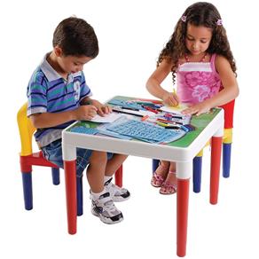 Mesa Infantil Escolar com Duas Cadeiras 9068 - Bell Toy
