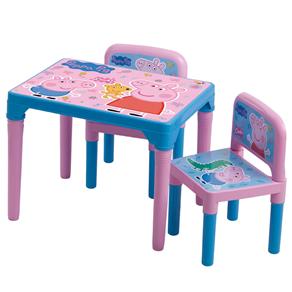Mesa Infantil Peppa Pig Multibrink com 2 Cadeiras