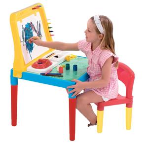 Mesa Infantil Pequeno Artista com Cadeira e Quadro 9052 Bell Toy