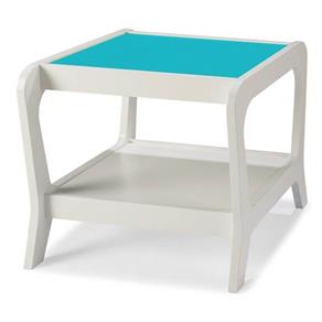 Mesa Lateral Marley - Azul - Tommy Design - Branco
