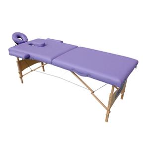 Mesa Maca de Massagem Estética Dobrável Portátil com Orifício - Roxo