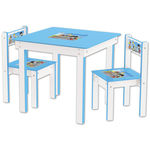 Mesa Mesinha Infantil 2 Cadeiras Goplay Azul