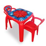 Mesa Mesinha Infantil Com 2 Cadeiras Aranha