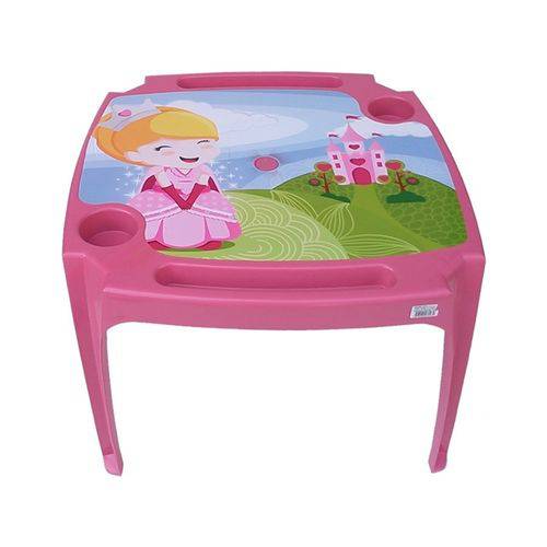 Tudo sobre 'Mesa Mesinha Infantil com 2 Cadeiras Princesas Meninas Rosa'