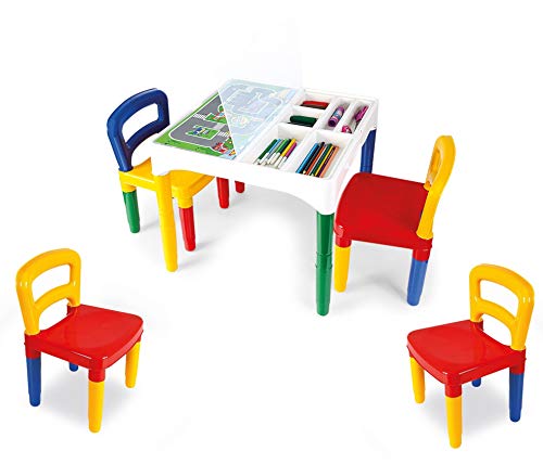 Mesa Mesinha Infantil Didática com 4 Cadeiras - Poliplac Sortido