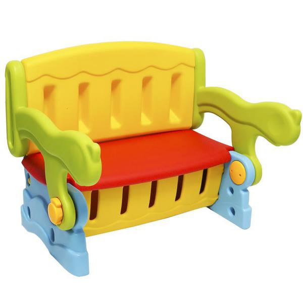 Mesa Mesinha Infantil Plástico 3 em 1 Banco Baú Cadeira Importway IWMI-3X1 Colorido